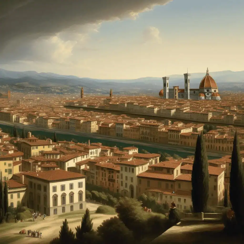 View of Florence from San Miniato – Thomas Cole