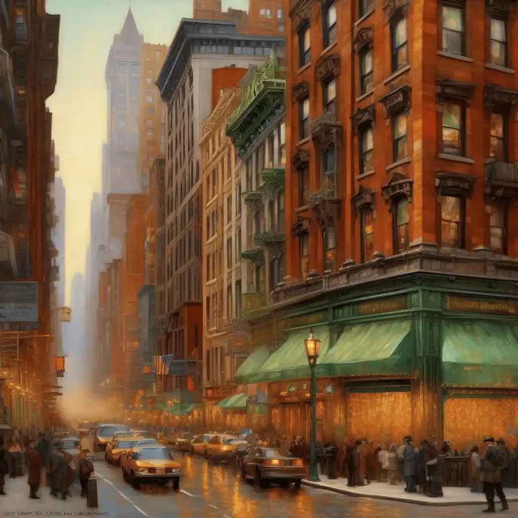 Duane Street, New York – Louis Comfort Tiffany