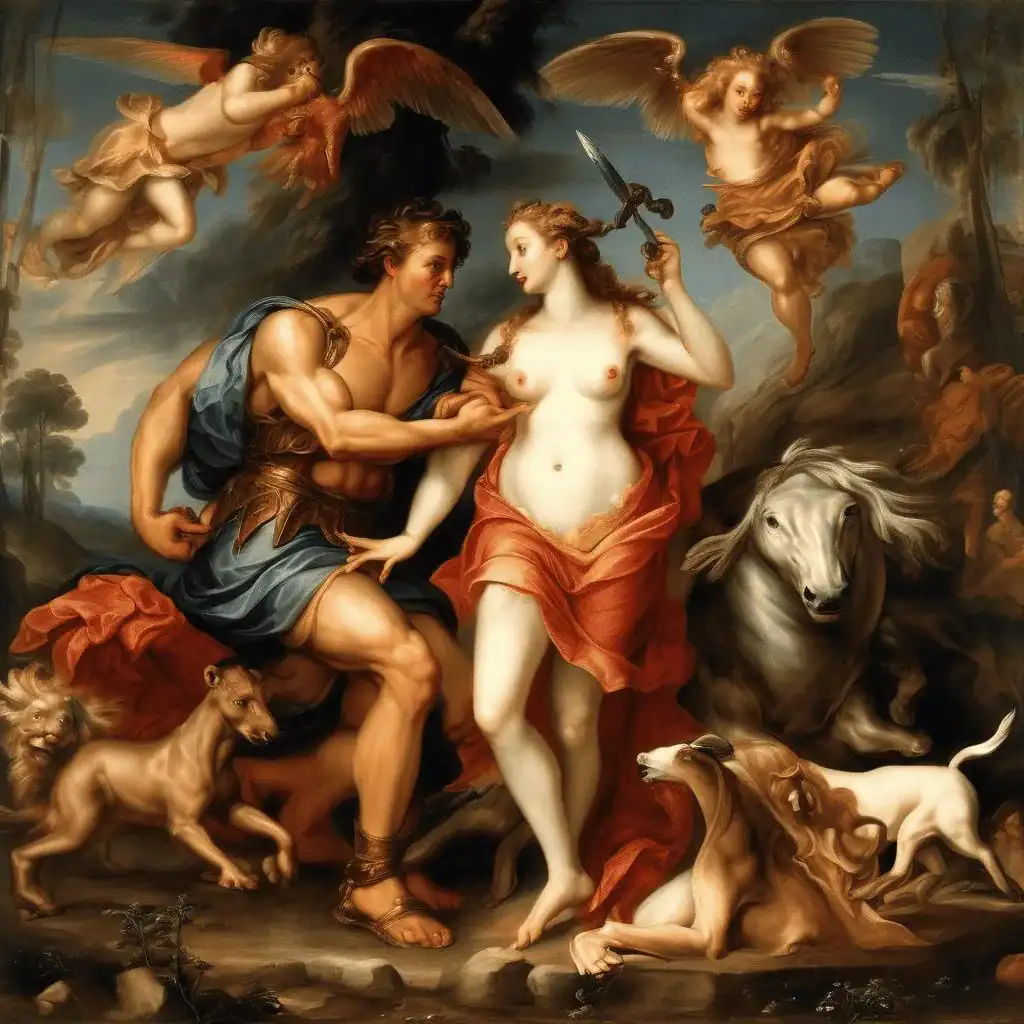 Venus and Adonis – Bartholomeus Spranger