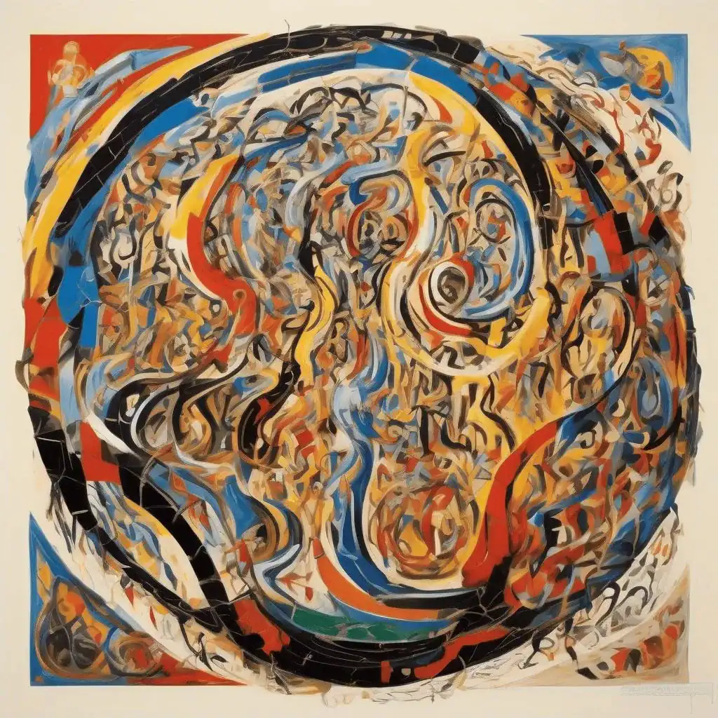 Gymnastique matinale – Pierre Alechinsky